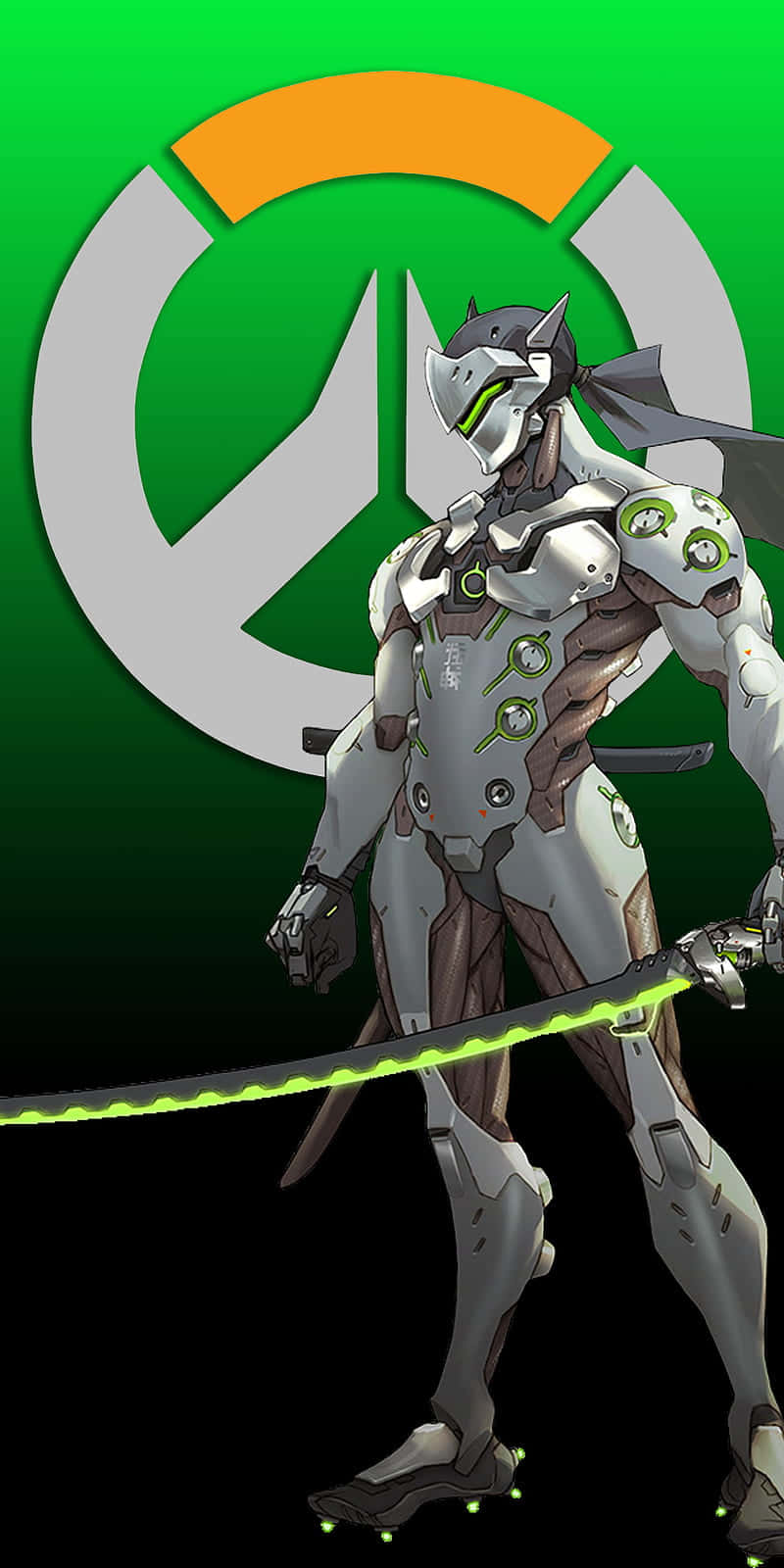 Action-packed Genji Overwatch Wallpaper Wallpaper