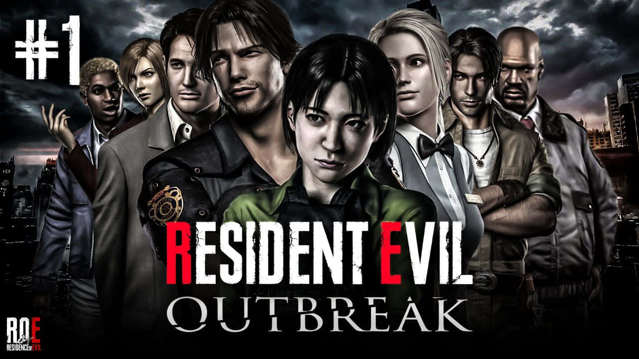 Action-packed Scene From Resident Evil Outbreak Wallpaper