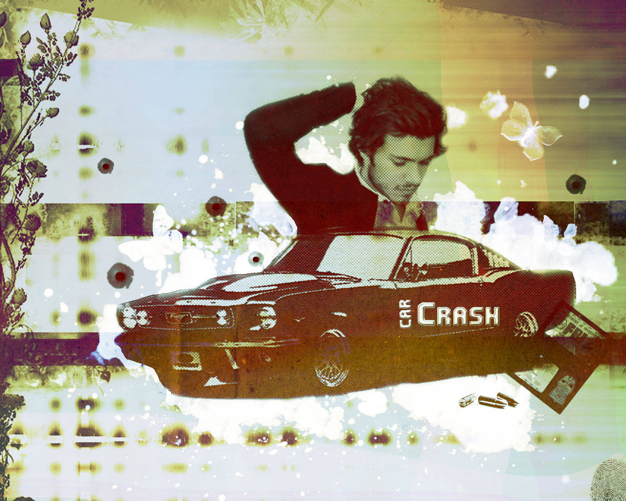 Adam Brody Retro Art Wallpaper