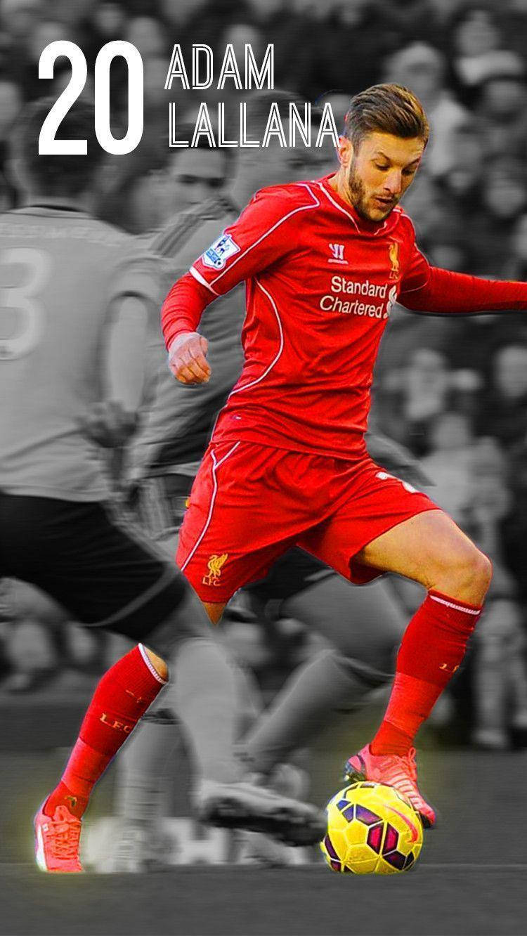 Adam Lallana Grayscale Phone Wallpaper