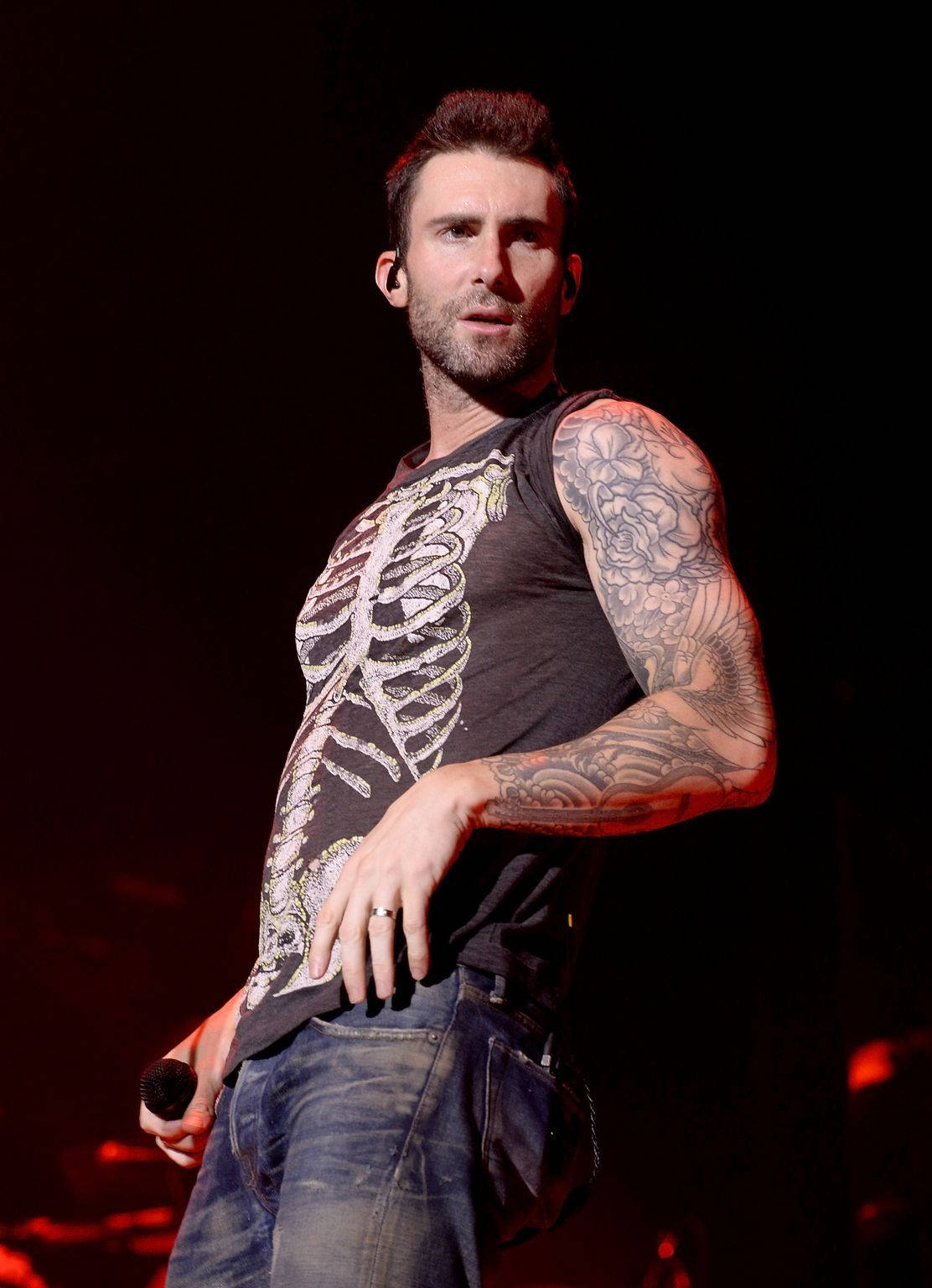 Adam Levine Tattooed Arms Wallpaper