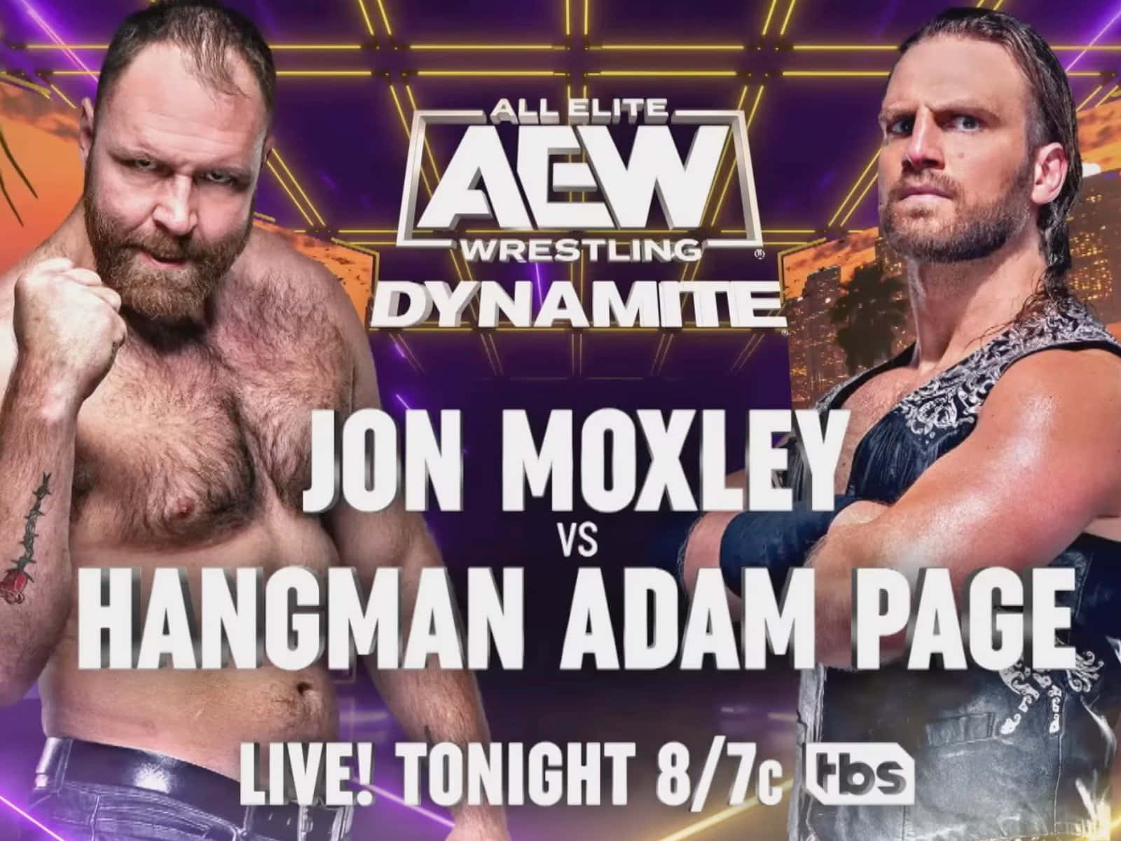 Adam Page And Jon Moxley Aew Dynamite 2023 Wallpaper