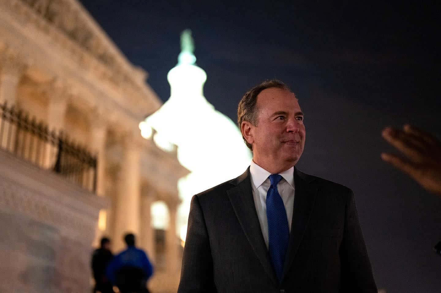 Adam Schiff In Us Capitol Grounds Wallpaper