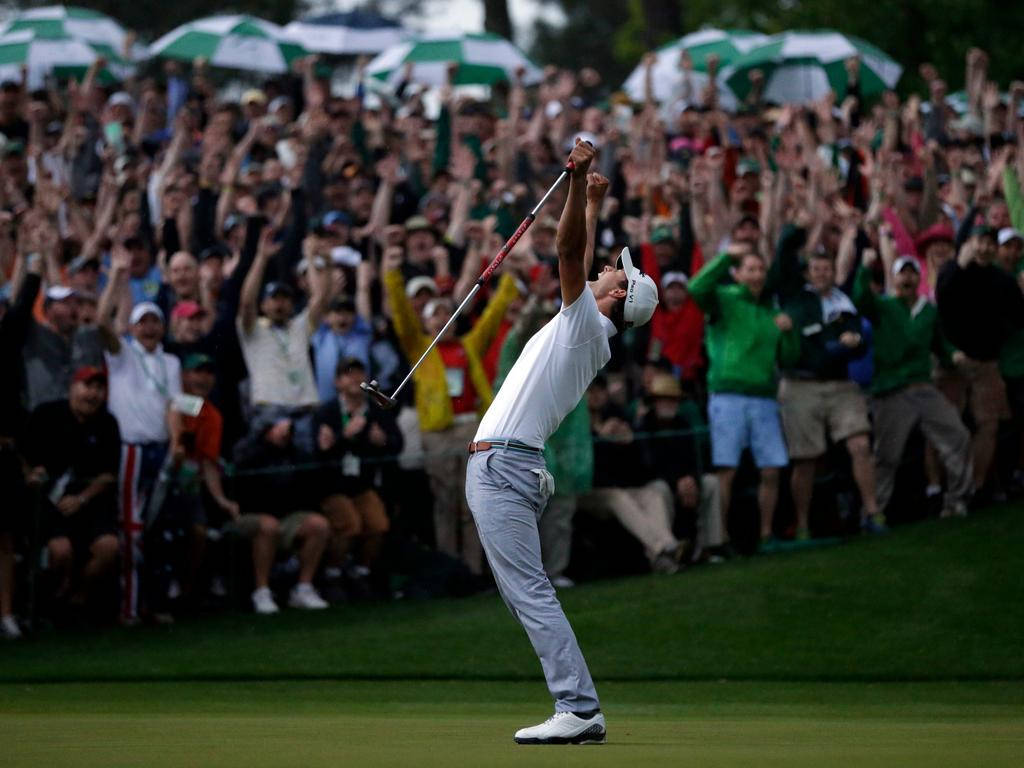 Adam Scott Celebrating Win Wallpaper