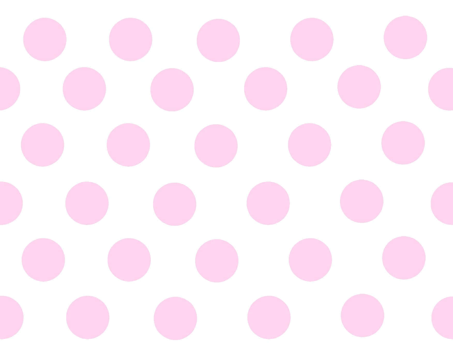 Add A Fun And Unique Touch To Your Home With This Bright Pink Polka Dot Wallpaper. Wallpaper