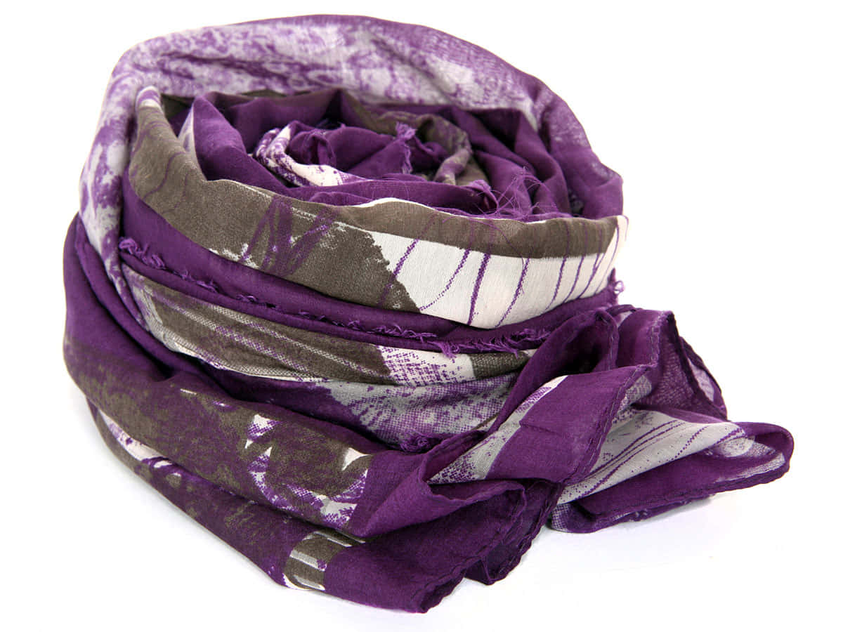 Add A Little Luxe To Your Wardrobe With A Soft Purple Scarf Wallpaper