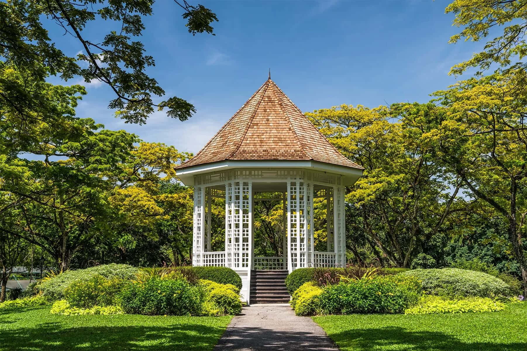 Adelaide Botanic Garden Pavilion Wallpaper