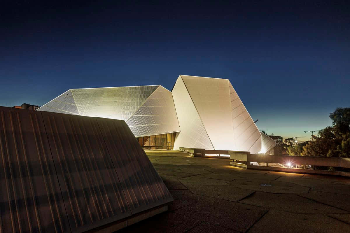 Adelaide Festival Centre Night Architecture Wallpaper