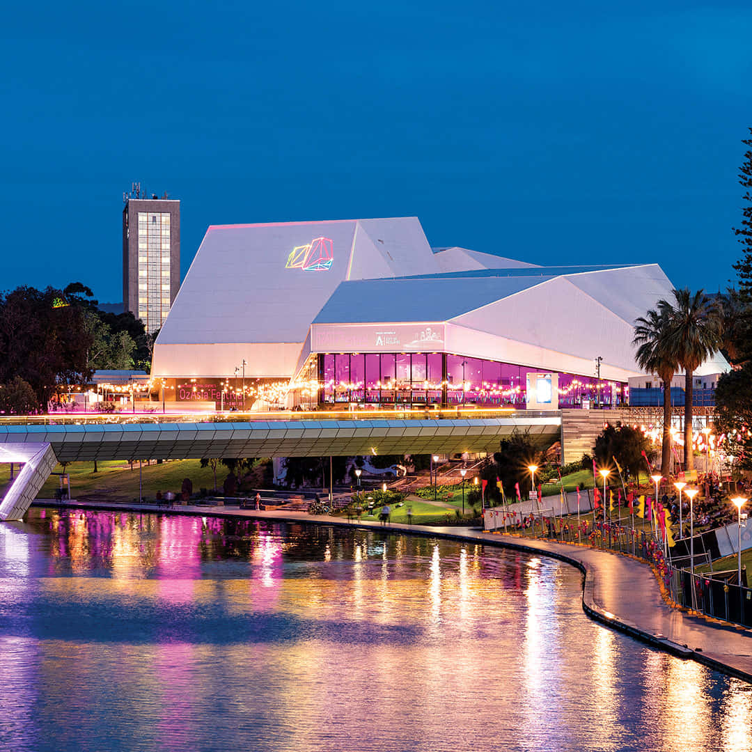 Adelaide Festival Centre Night View Wallpaper