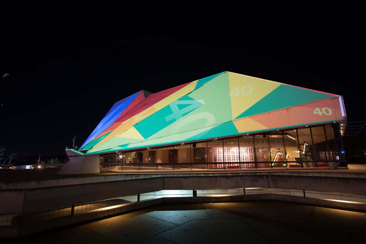 Adelaide Festival Centre Nighttime Illumination Wallpaper