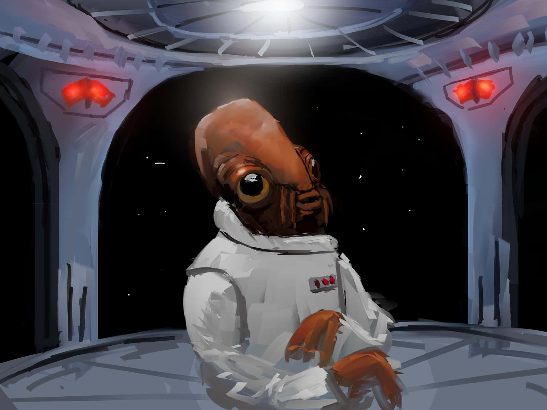 Admiral Ackbar, A Proud Commander Of The Rebel Alliance Wallpaper