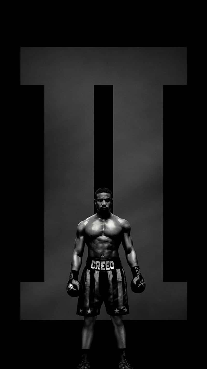 Adonis Creed Boxing Pose Wallpaper