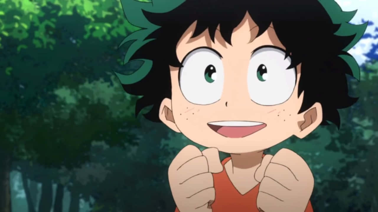 Adorable Baby Deku Next Level Cuteness Wallpaper