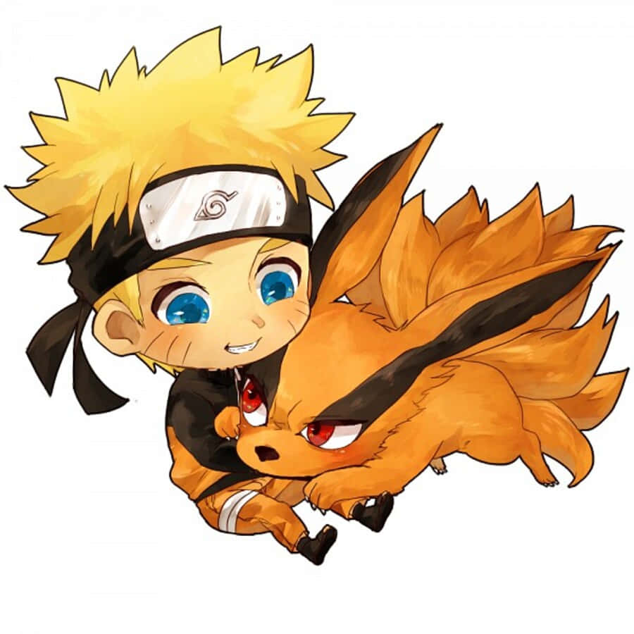 Adorable Baby Kurama From Naruto Series Wallpaper