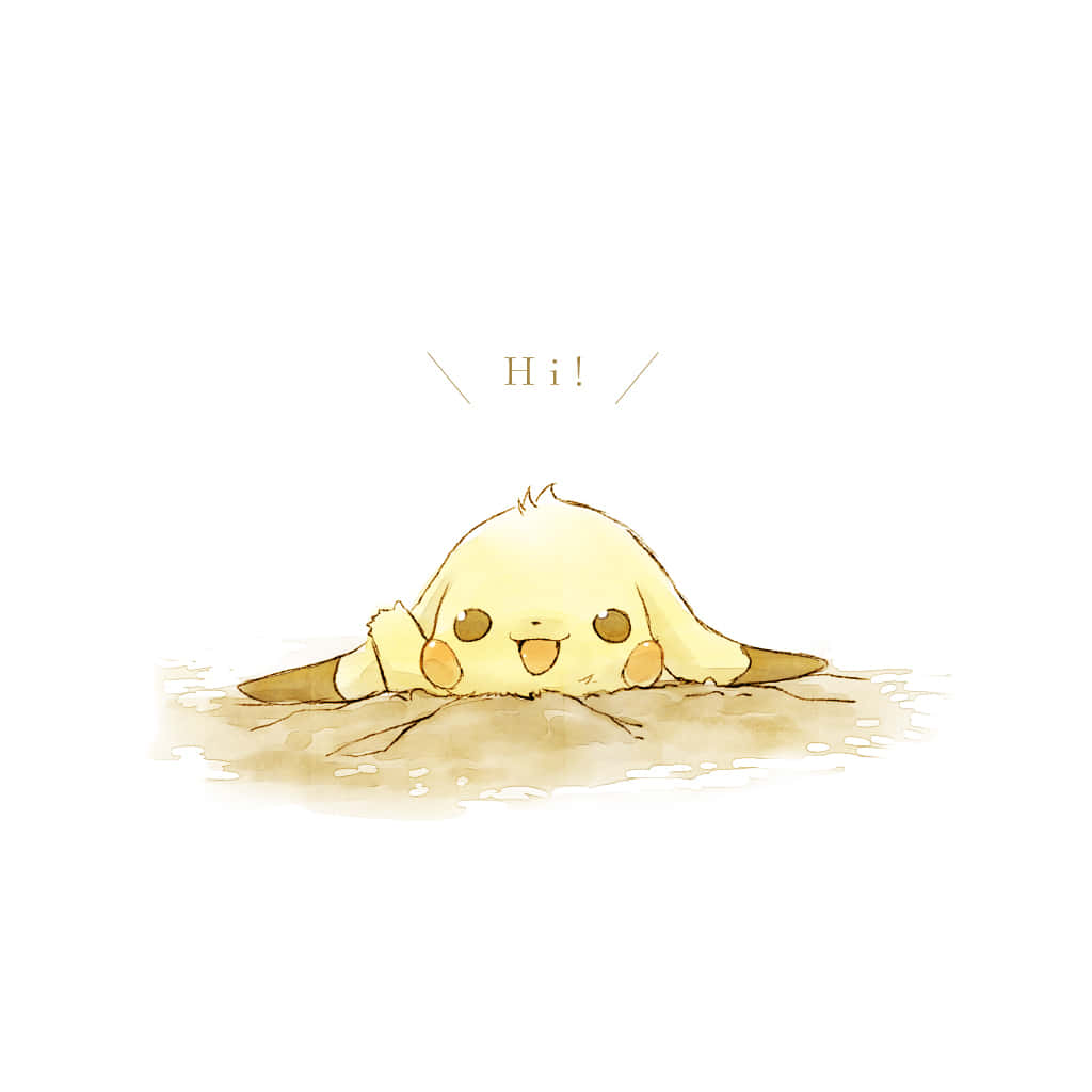 Adorable Baby Pikachu! Wallpaper