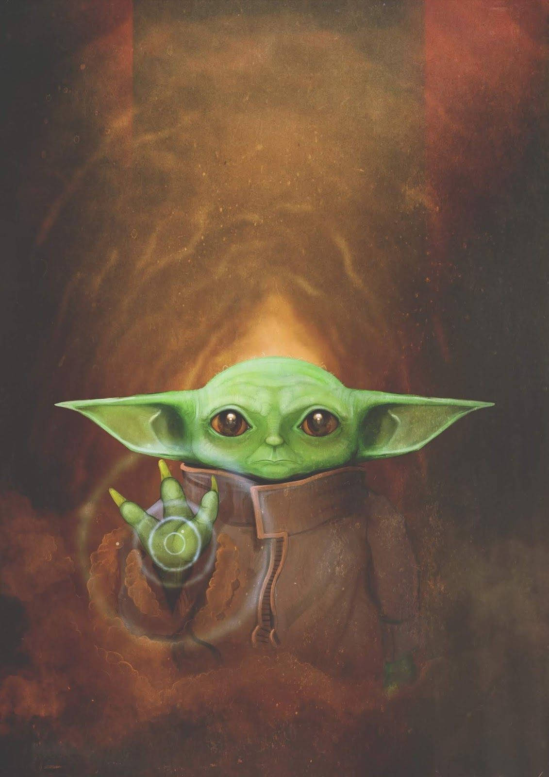 Adorable Baby Yoda, The Cutest Alien Creature! Wallpaper