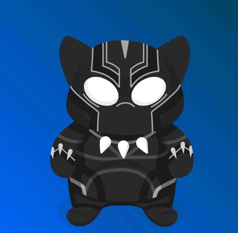 Adorable Black Panther Peeking Through The Bushes Wallpaper