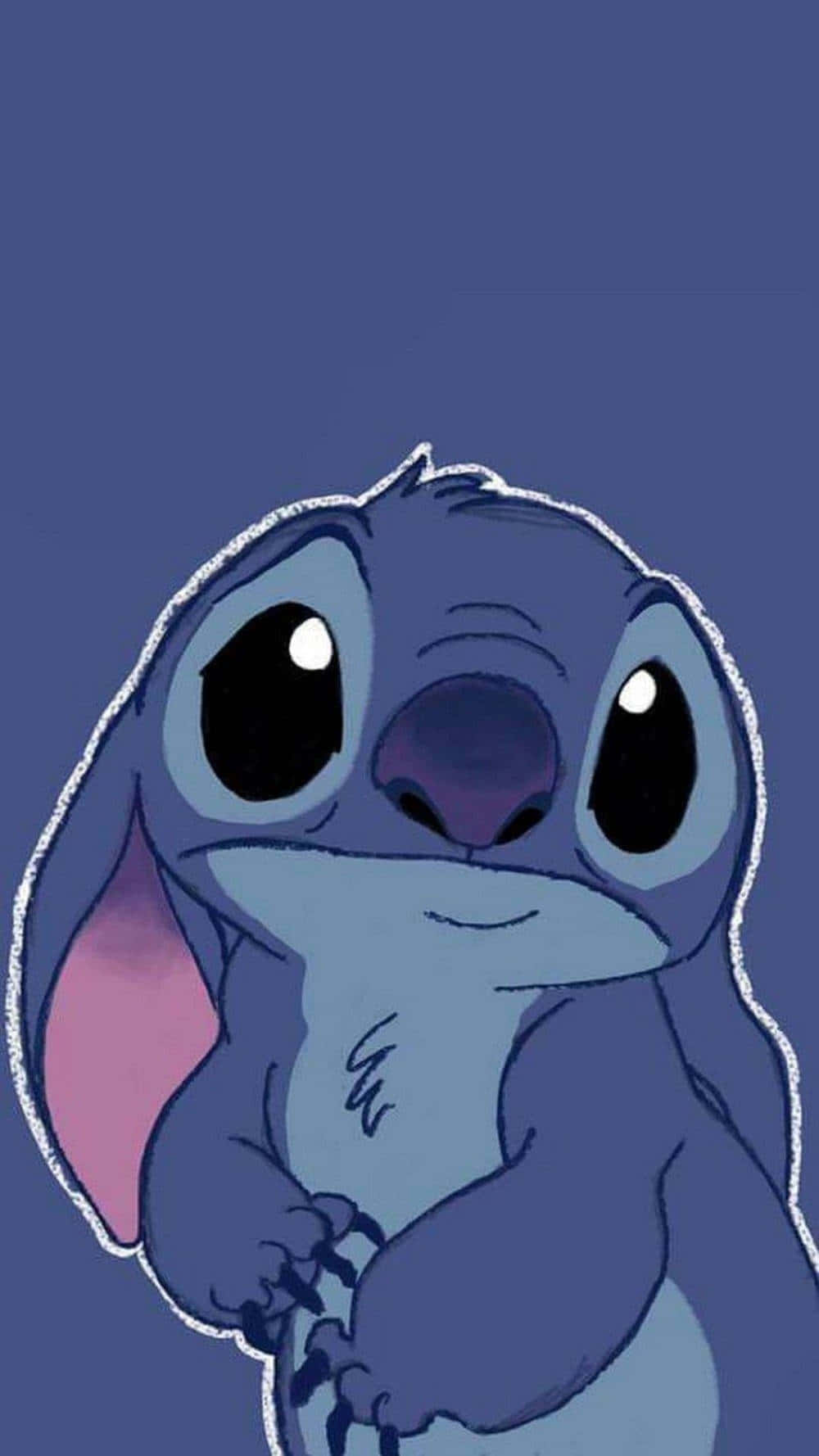 Adorable Blue Alien Stitch Wallpaper