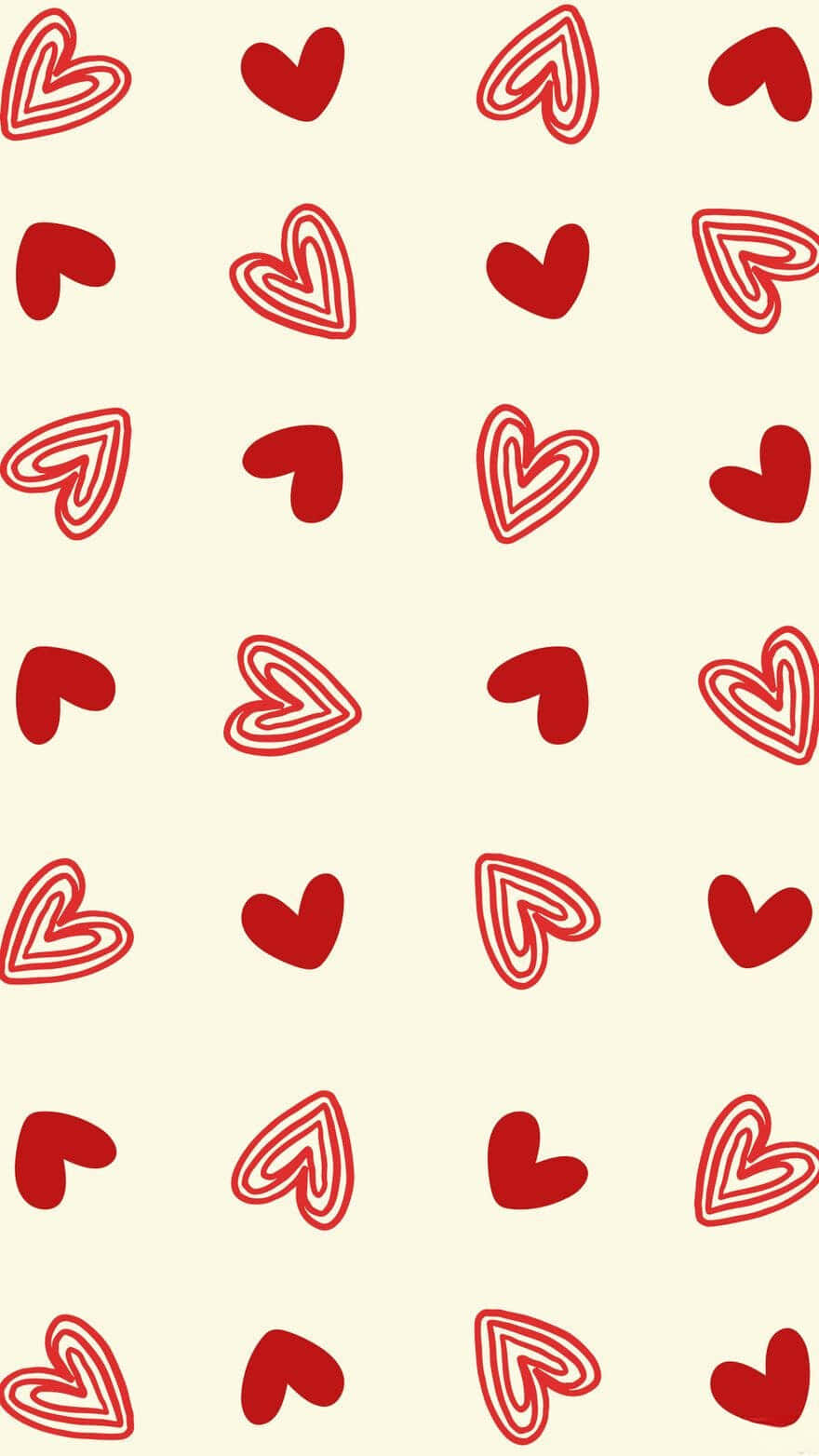 Adorable Hearts Floating On A Pink Background Wallpaper