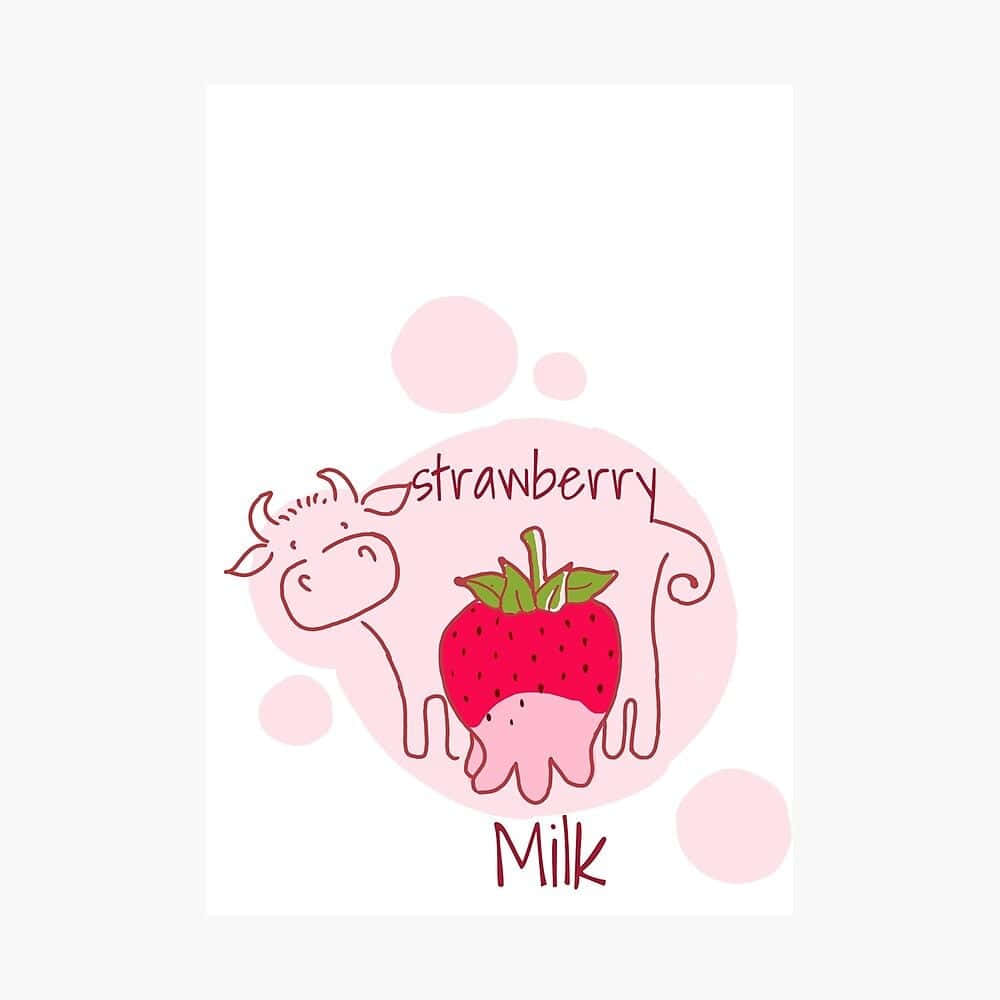 Adorable Kawaii Cow Wallpaper