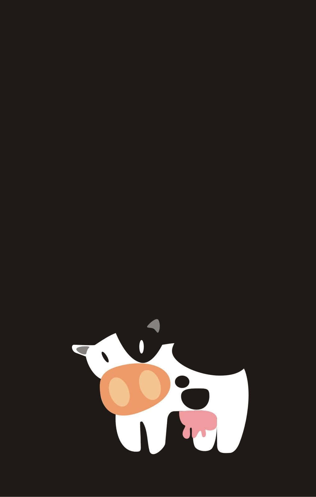 Adorable Kawaii Cute Cow Wallpaper Wallpaper