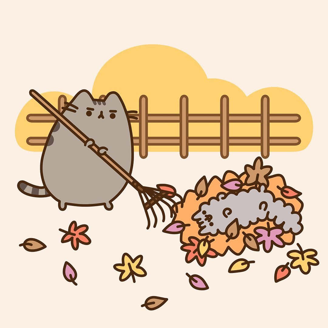 Adorable Kawaii Pusheen Staring Right Into Your Heart