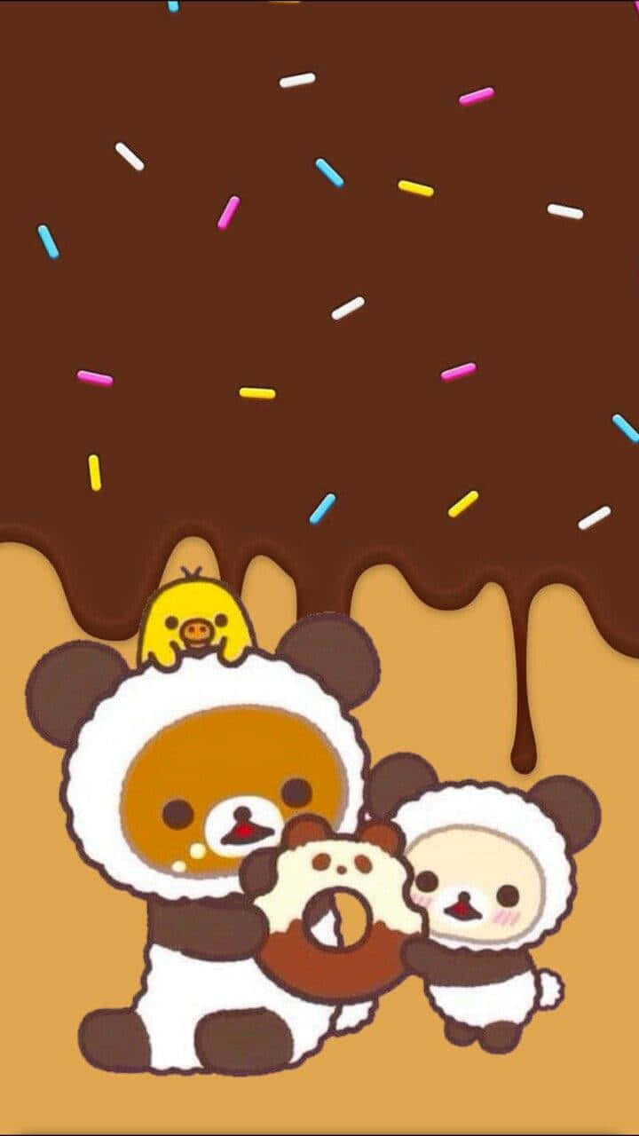 Adorable Kawaii Rilakkuma Bear Wallpaper