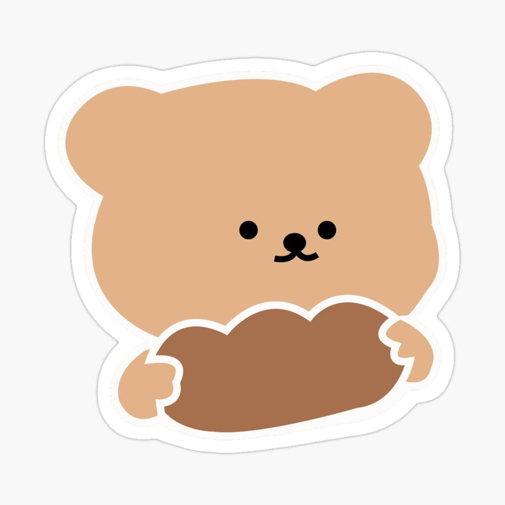 Adorable Korean Bear-shaped Bread Wallpaper