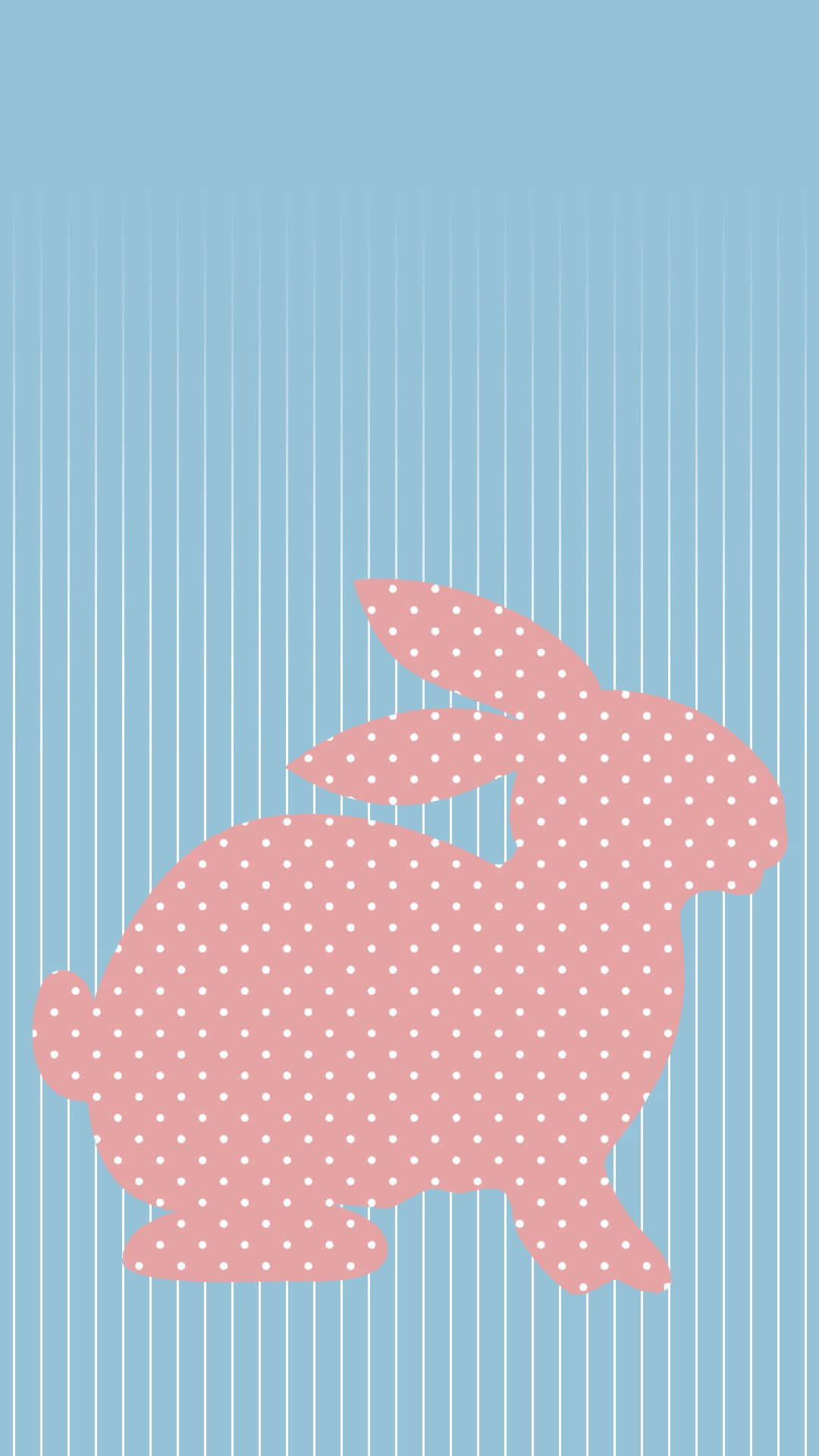 Adorable Pink Bunny Hopping Through A Grassy Meadow Wallpaper