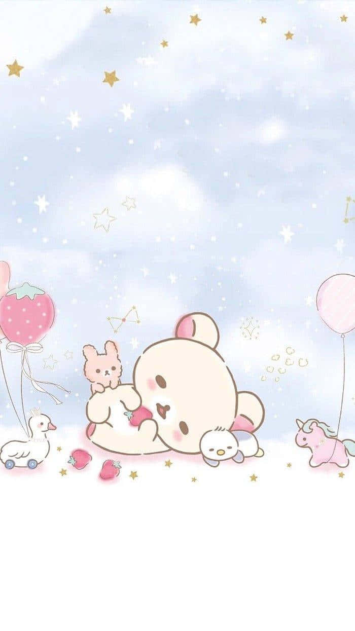 Adorable Rilakkuma Looking For Cuddles Wallpaper