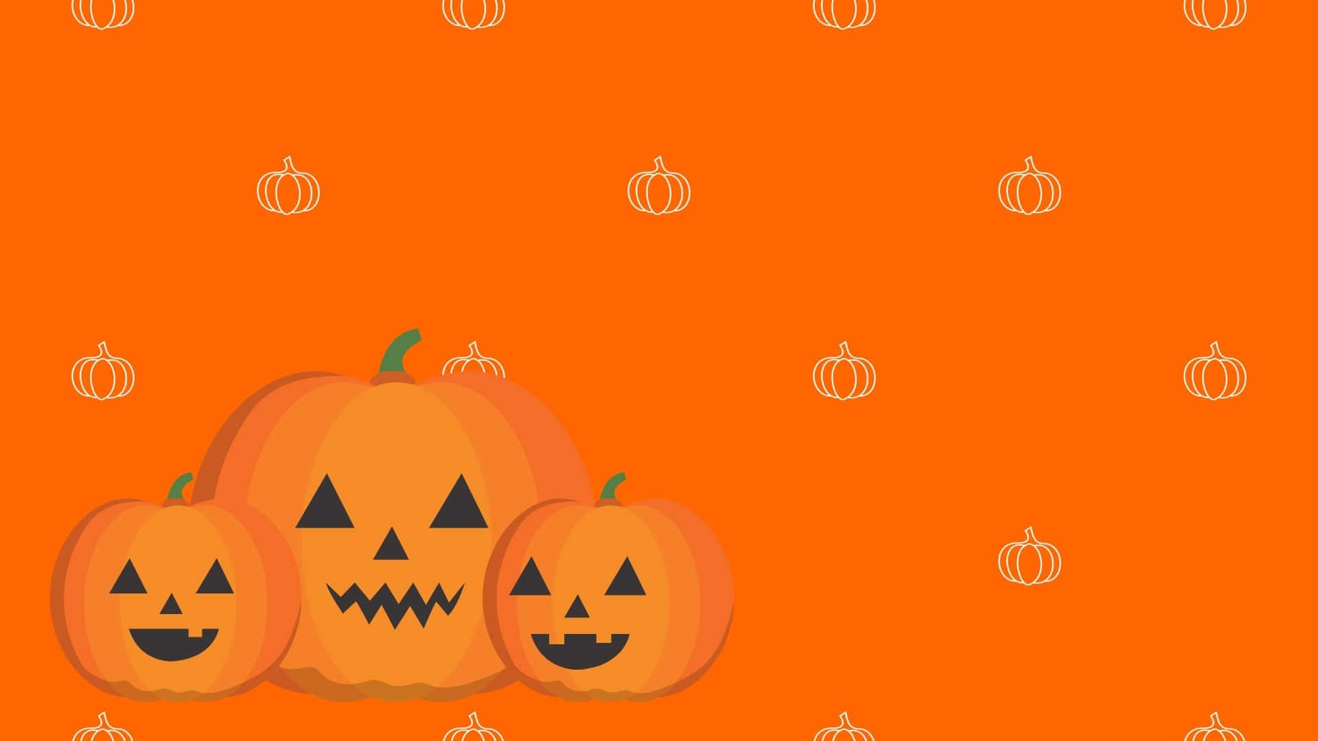 Adorable Smiling Jack-o'-lantern Wallpaper