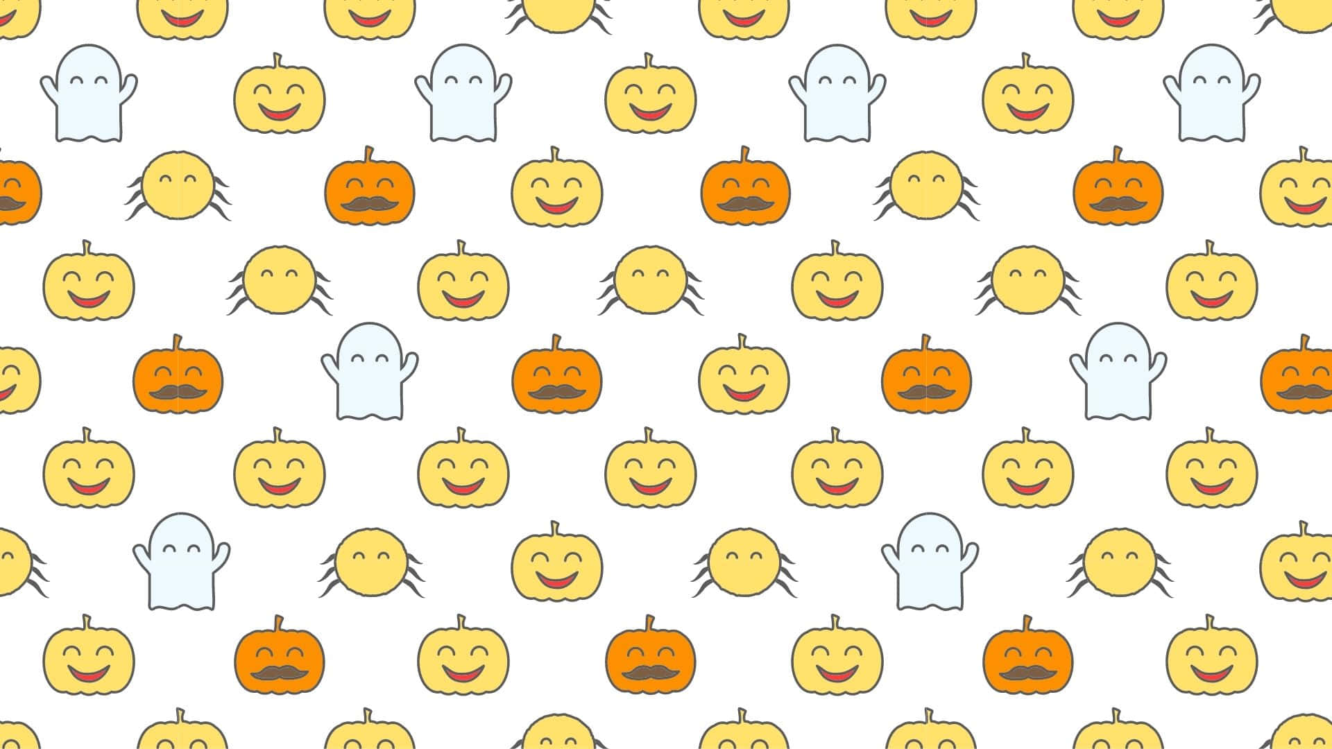 Adorable Smiling Pumpkin On A Wooden Surface Wallpaper