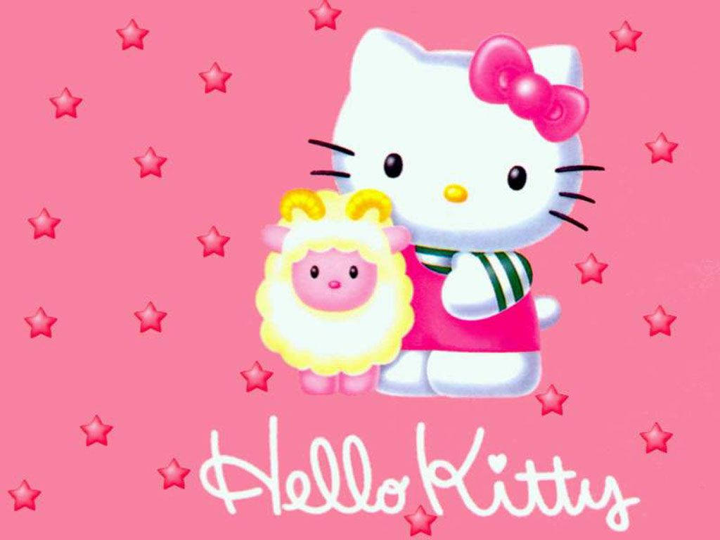 Adorable Vintage Hello Kitty Cover Wallpaper