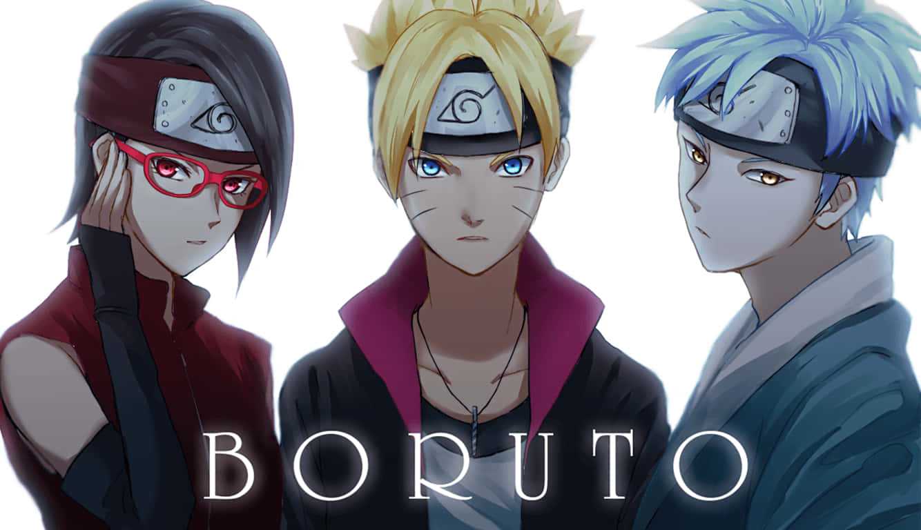 Adult Boruto With Classmates Wallpaper