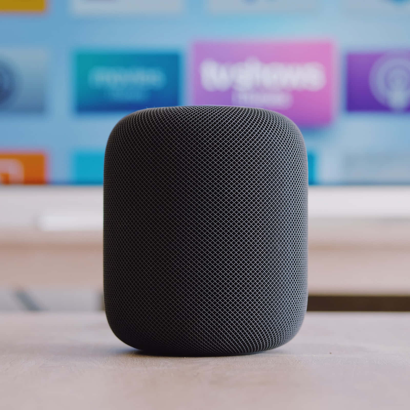 Advanced Homepod Tucked In Modern Design Interior Wallpaper