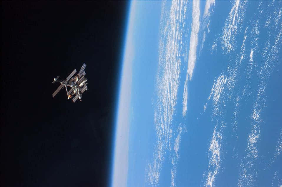 Advanced Satellite In Orbit Wallpaper