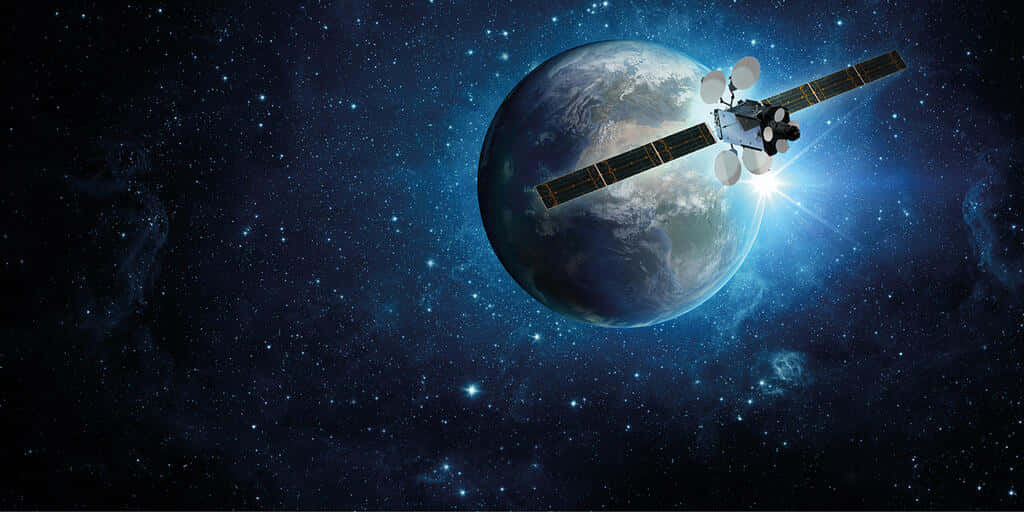 Advanced Satellite In Space Wallpaper