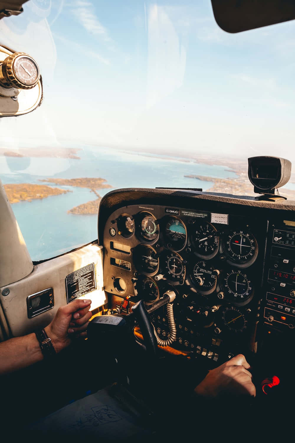 Aerial_ View_from_ Aircraft_ Cockpit Wallpaper