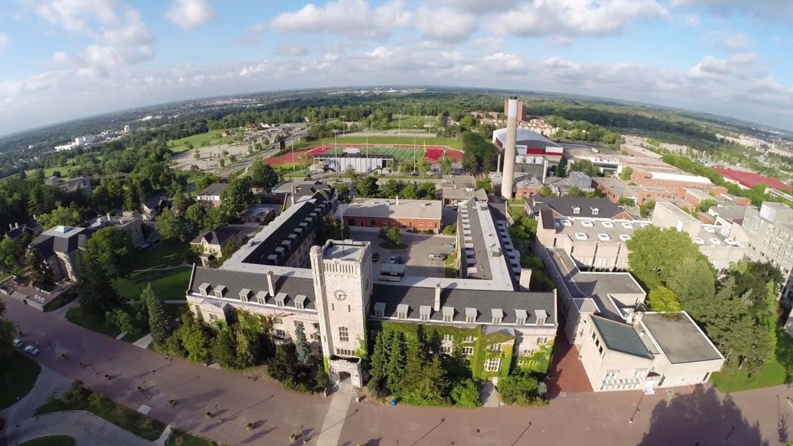 Aerial View Universityof Guelph Campus Wallpaper