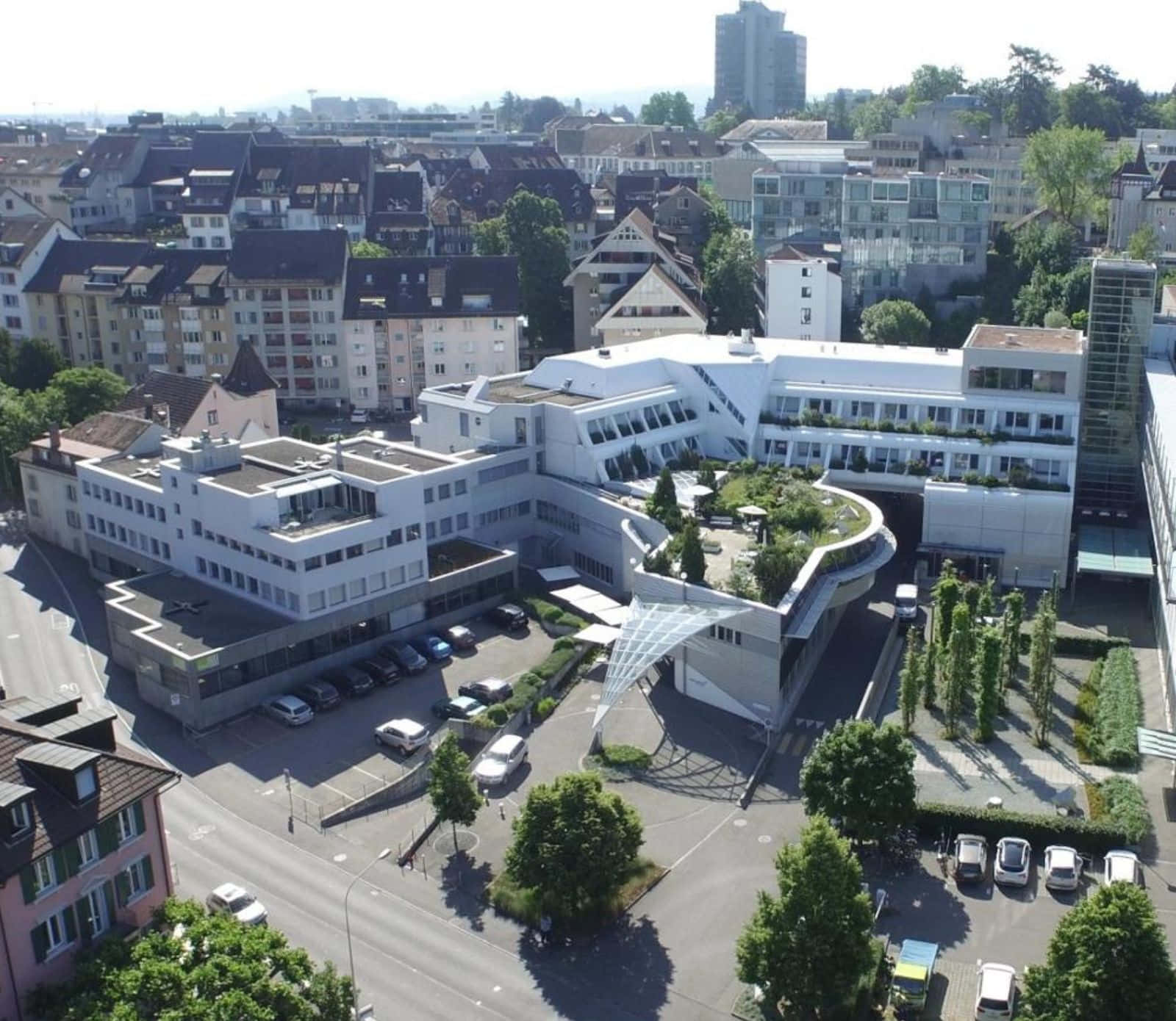 Aerial Viewof Aarau Cityscape Wallpaper