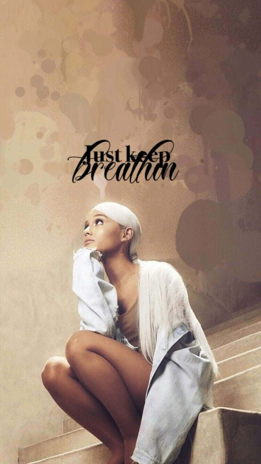 Aesthetic Ariana Grande In Vintage Scenery Wallpaper