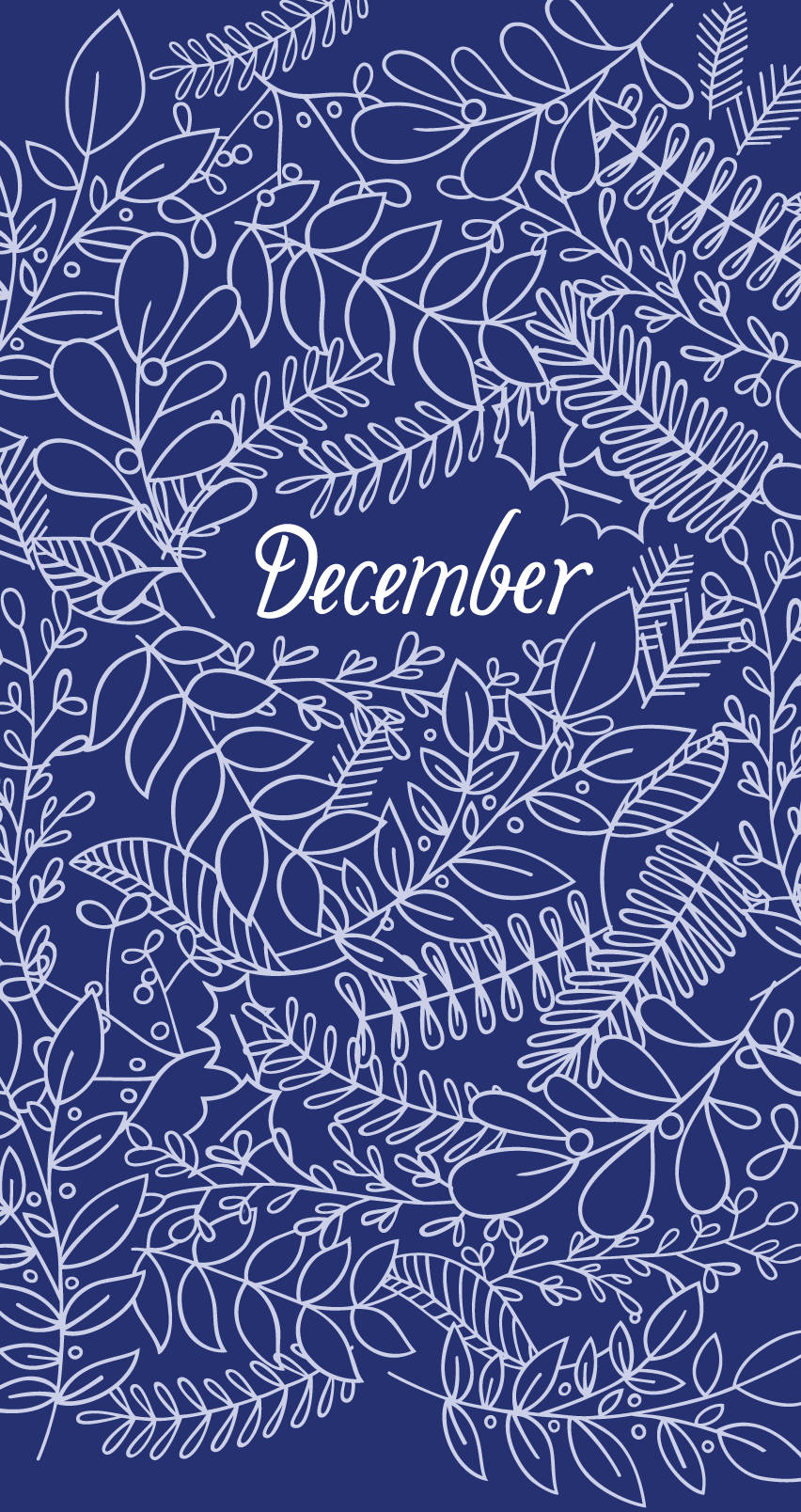 Aesthetic Blue December Wallpaper