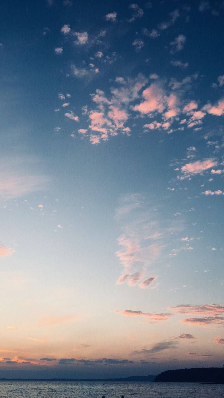 Aesthetic Blue Skies Phone Wallpaper