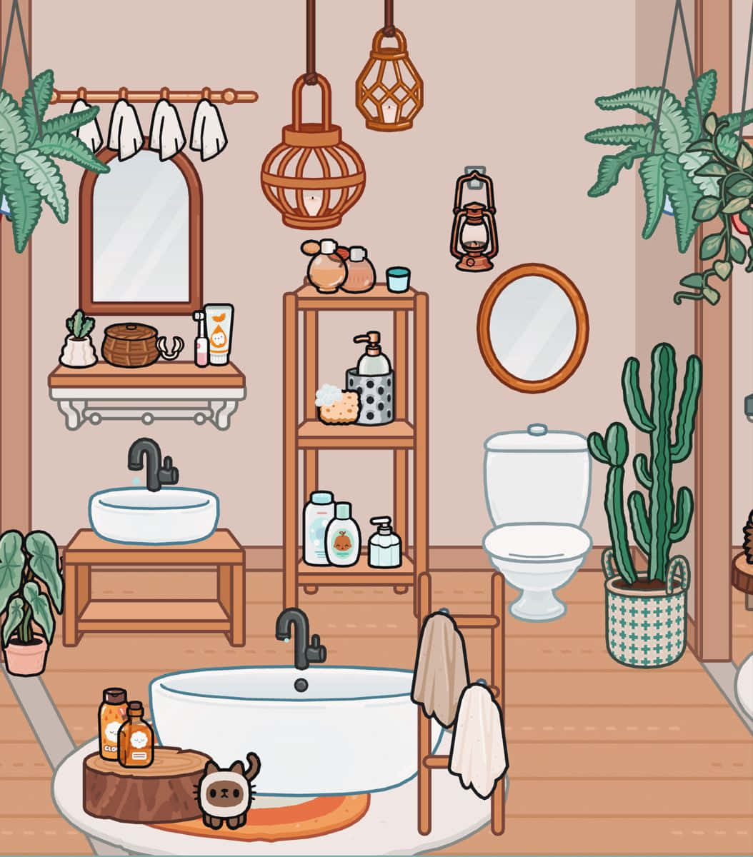 Aesthetic Comfort In Toca Life Universe Wallpaper