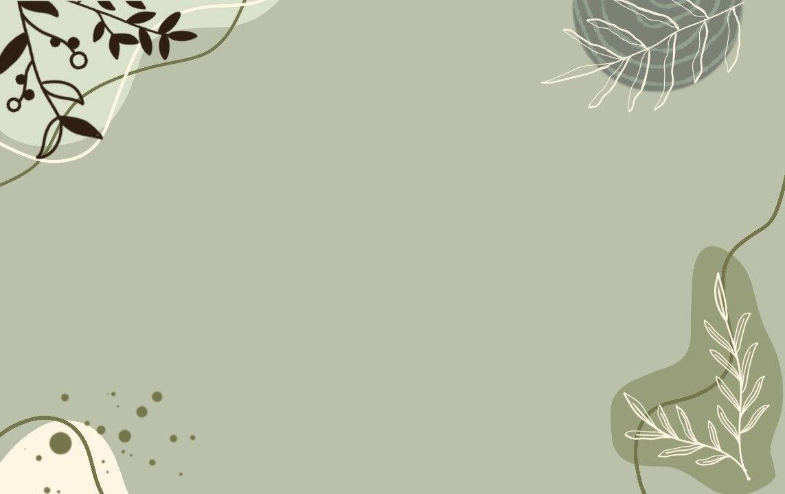 Aesthetic Designs Sage Green Desktop Wallpaper