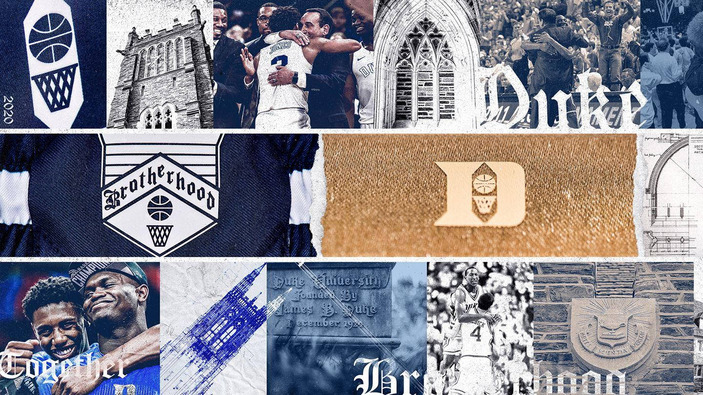 Aesthetic Duke Blue Devils Collage Wallpaper