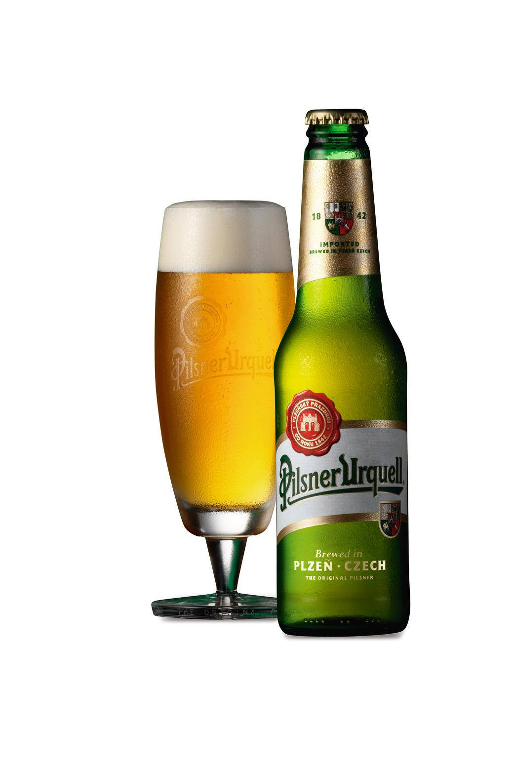 Aesthetic Glass Of Pilsner Urquell Wallpaper