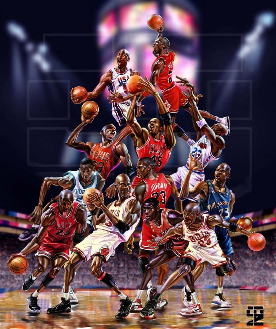 Aesthetic Nba Players Art Wallpaper