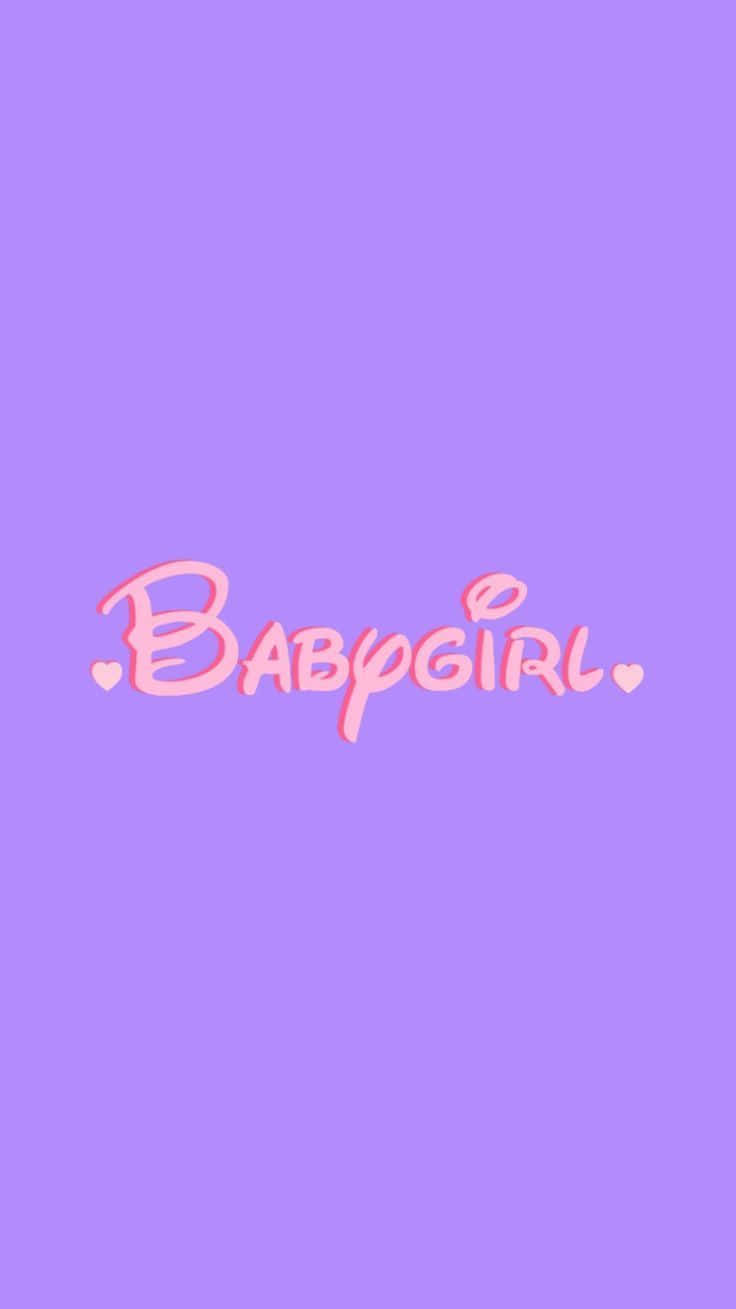 Aesthetic Purple Baddie Babygirl Wallpaper