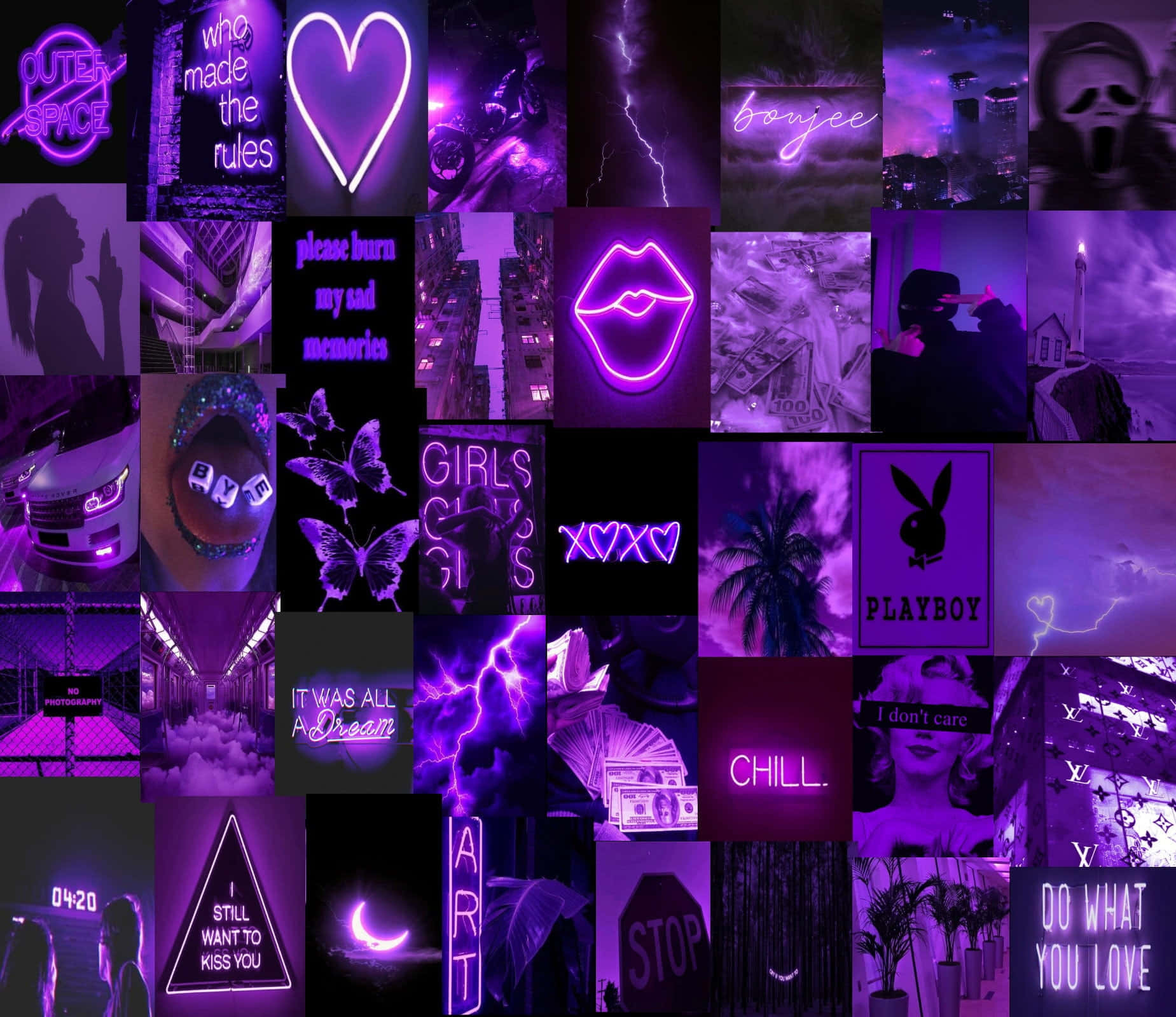 Aesthetic Purple Baddie For Everyone Wallpaper